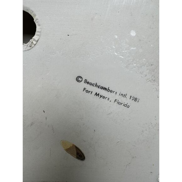 1 Vintage Beachcombers Int’l Ft. Myers FL 1981 BEACH SCENE Ceramic BOOKEND -A96 - Picture 7 of 9